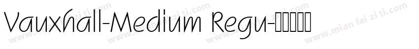 Vauxhall-Medium Regu字体转换